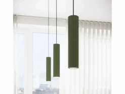 Sollux Lighting Lámpara De Escritorio Karbon Minimalista De Aluminio - 1 Fuentes Luminosas - L.14,5 X A.43 Cm - Oliva