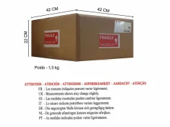 Outlet Lámpara de Escritorio ,madera,Gris ,A45xD16xP16 cm Lámpara De Escritorio