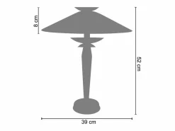 Online Lámpara de Mesa ,metal,madera, ,A52xD39xP39cm Lámpara De Mesa