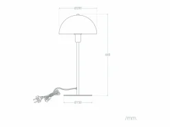Ledkia Lámpara de Mesa Aluminio Madow