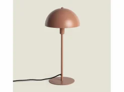 Ledkia Lámpara de Mesa Aluminio Madow Marrón