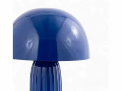 Hot Rendez-Vous Déco Lámpara de mesa de metal oscuro - Joy Azul