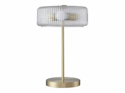 OZAIA Lámpara de mesa dorada y transparente D.30 x Alt.49 cm- LACAYA