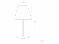 Sale Lámpara de Mesa Exterior Solar LED de Aluminio Larso 3000K Blanco Cálido Iluminación Exterior