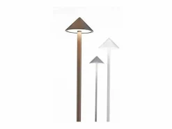Discount Lámpara de mesa LED inalámbrica recargable y regulable Pina Pro Corten Azafrán Lámpara De Mesa