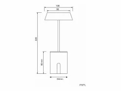 Best Lámpara de Mesa LED Metal Inalámbrica para Exterior Ula Iluminación Exterior