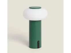 Lámpara de Mesa LED Portátil para Exterior Metal con Batería Recargable Katse Iluminación Exterior