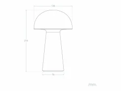 Outlet Lámpara de Mesa LED Portátil Exterior con Batería USB Recargable Uyanga Lámpara De Mesa