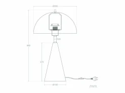 Online Ledkia Lámpara de Mesa Metal Shimo Negro