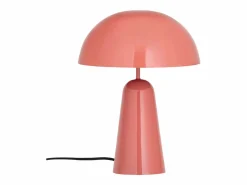 Online OZAIA Lámpara de mesa seta de metal, D. 39 x A.52 cm, brillante, LARKIN Rosa