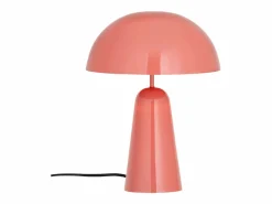 Online OZAIA Lámpara de mesa seta de metal, D. 39 x A.52 cm, brillante, LARKIN Rosa