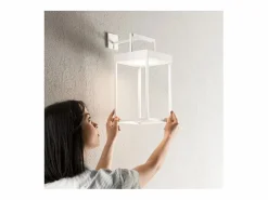 Lámpara de mesa solar y recargable CAGE de Perenz Mate H30cm Blanco