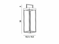 Hot Lámpara de mesa solar y recargable CAGE de Perenz Oscuro H50cm Gris