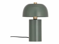 Clearance OZAIA Lámpara de mesa tipo seta de metal, D. 26 x Alt. 39 cm, , WINDY Verde