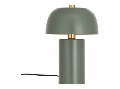 Clearance OZAIA Lámpara de mesa tipo seta de metal, D. 26 x Alt. 39 cm, , WINDY Verde