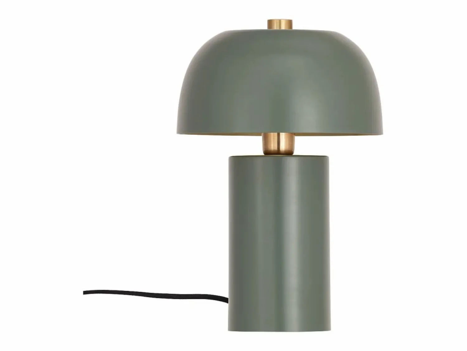 Clearance OZAIA Lámpara de mesa tipo seta de metal, D. 26 x Alt. 39 cm, , WINDY Verde