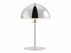 OZAIA Lámpara de mesa tipo seta de metal - D. 20 x Alt. 30 cm - Cromo - ONTARIO Plateado
