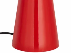 New OZAIA Lámpara de mesa tipo seta de metal, D. 39 x Alt. 52 cm, brillante, LARKIN Rojo