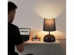 Outlet Lámpara de mesita de noche , juego de 2, cable , tela pequeña, diseño moderno Lámpara De Mesa