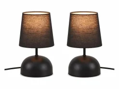 Outlet Lámpara de mesita de noche , juego de 2, cable , tela pequeña, diseño moderno Lámpara De Mesa