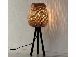 Clearance Lámpara de mesita Tara de Bambú, diametro 43,5 cm Lámpara De Mesa