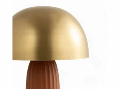 Sale Lámpara de metal terracota y dorado - Joy Lámpara De Mesa