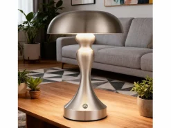 NETTLIFE Lámpara de noche LED , táctil, regulable, inalámbrica, con batería, vintage, recargable por USB