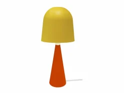 New TOSEL Lámpara de noche ,metal,madera,AMARILLO,A37xD17xP17cm Amarillo claro