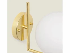Ledkia Lámpara de Pared de Metal y Cristal Moonlight Design