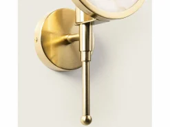 Ledkia Lámpara de Pared de Metal y Cristal Frome