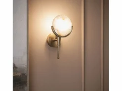 Ledkia Lámpara de Pared de Metal y Cristal Frome