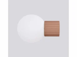 Hot Sollux Lighting Lámpara De Pared Halo Moderno De Aluminio/Vidrio - 1 Fuentes Luminosas - L.12 X A.12 Cm - Moca Marru00f3n