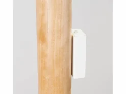 Clearance Sollux Lighting Lámpara de pared Lino moderno de madera/acero - 2 fuentes luminosas - L.6 x A.30 cm - madera natural/ Blanco