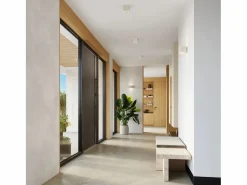 New Sollux Lighting Lámpara de pared Quad industrial de concreto - 1 fuentes luminosas - L.10 x A.10 cm - Beige