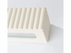 Hot Sollux Lighting Lámpara de pared Rigata moderno de cerámica - 1 fuentes luminosas - L.34 x A.10 cm - Beige