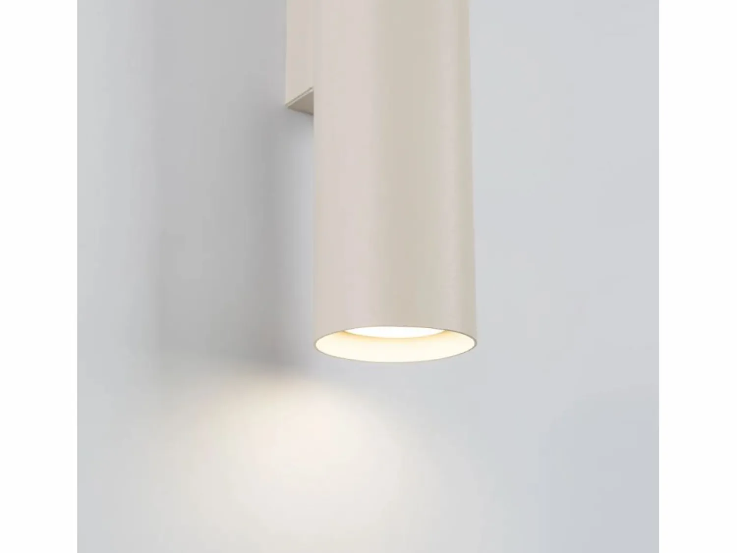 Online Sollux Lighting Lámpara de pared Toris desván de acero - 2 fuentes luminosas 4000K - L.6 x A.30 cm - Beige