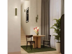 Lámpara de pared Toris desván de acero - 2 fuentes luminosas 3000K - L.6 x A.30 cm - oliva Aplique Para Pared