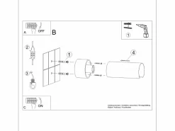 Outlet Lámpara de pared Torow minimalista de acero - 1 fuentes luminosas 4000K - L.10 x A.21 cm - Aplique Para Pared