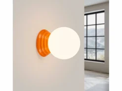 Discount Lámpara de pared Zori minimalista de cerámica/vidrio vidriado - 1 fuentes luminosas - L.12 x A.12 cm - Aplique Para Pared