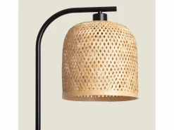 Outlet Ledkia Lámpara de Pié Bambú Adola Natural Color natural claro
