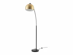 Clearance Lámpara de pie de metal de color latón - Dinard Lámpara De Pie