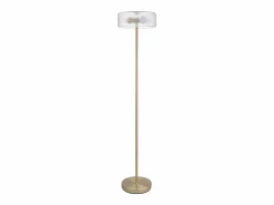 Best OZAIA Lámpara de pie dorada y transparente D.30 x Alt.145 cm- LACAYA Transparente / Dorado