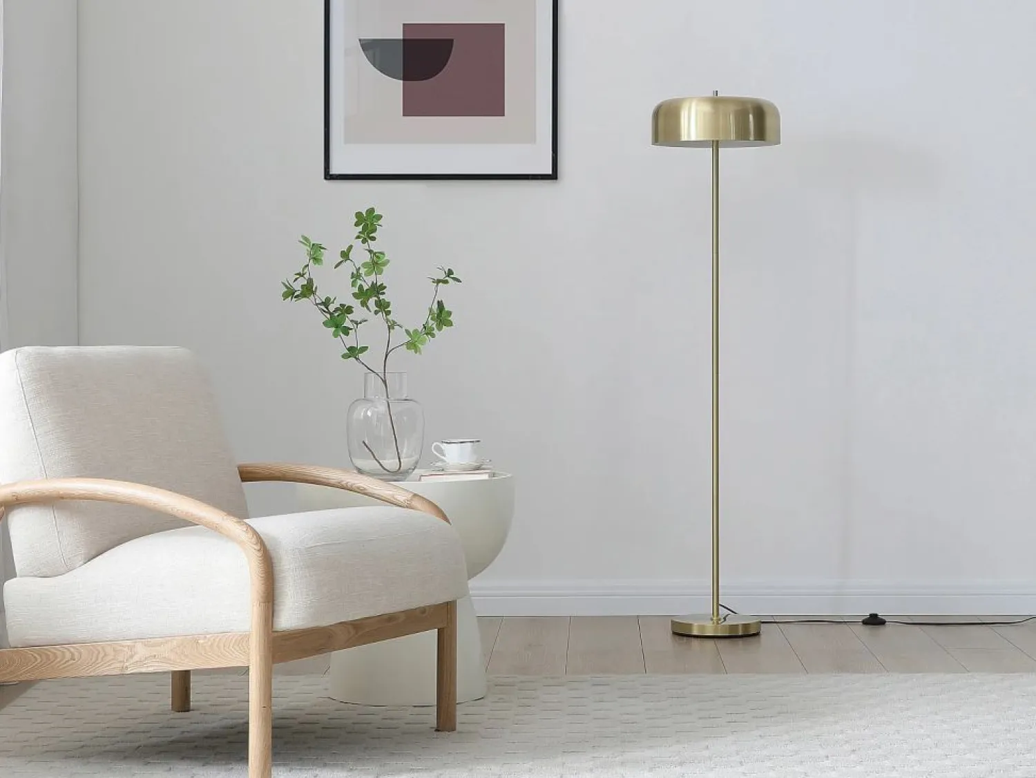 OZAIA Lámpara de pie latón D.36 x H.150 cm - CATAVI