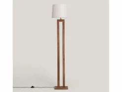 Hot Lámpara de Pie Madera Abner Natural Lámpara De Pie