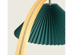 Hot Ledkia Lámpara de Pie Madera Luanda Verde