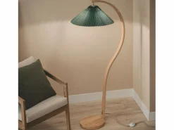 Hot Ledkia Lámpara de Pie Madera Luanda Verde