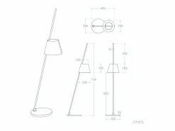 Ledkia Lámpara de Pie Metal Bardney