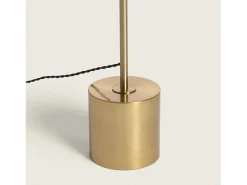 Outlet Ledkia Lámpara de Pie Metal y Cristal Windsor Dorado Multicolor