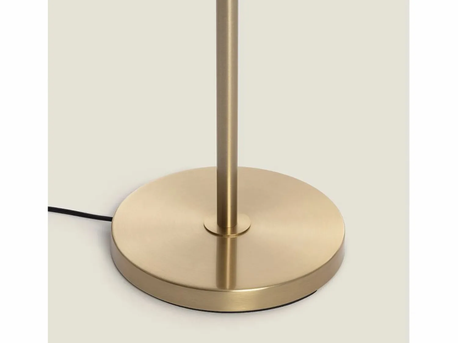 Ledkia Lámpara de Pie Metal y Cristal Moonlight Brass Round 3 Focos Dorado