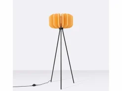 Sollux Lighting Lámpara de pie Mula moderno de fieltro/acero - 1 fuentes luminosas - L.45 x A.134 cm - /negro